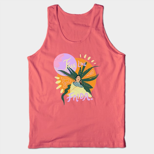 Free Like Frida Tank Top by Noisemakers 